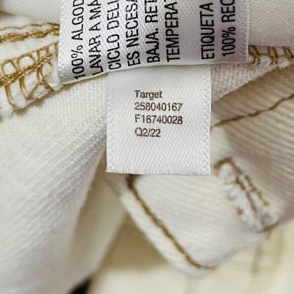 Future Collective Kahlana Brown High Rise Overlap Waist Straight Leg Jeans 0 - Picture 8 of 8